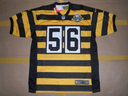 Pittsburgh Steelers #56 LaMarr Woodley 80th Anniversary Throwback Jers