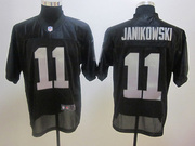 2012 Nike Oakland Raiders #11 Sebastian Janikowski Black Elite Jersey