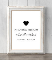 Memorial Print. In loving memory. All Prints BUY 2 GET 1 FREE!
